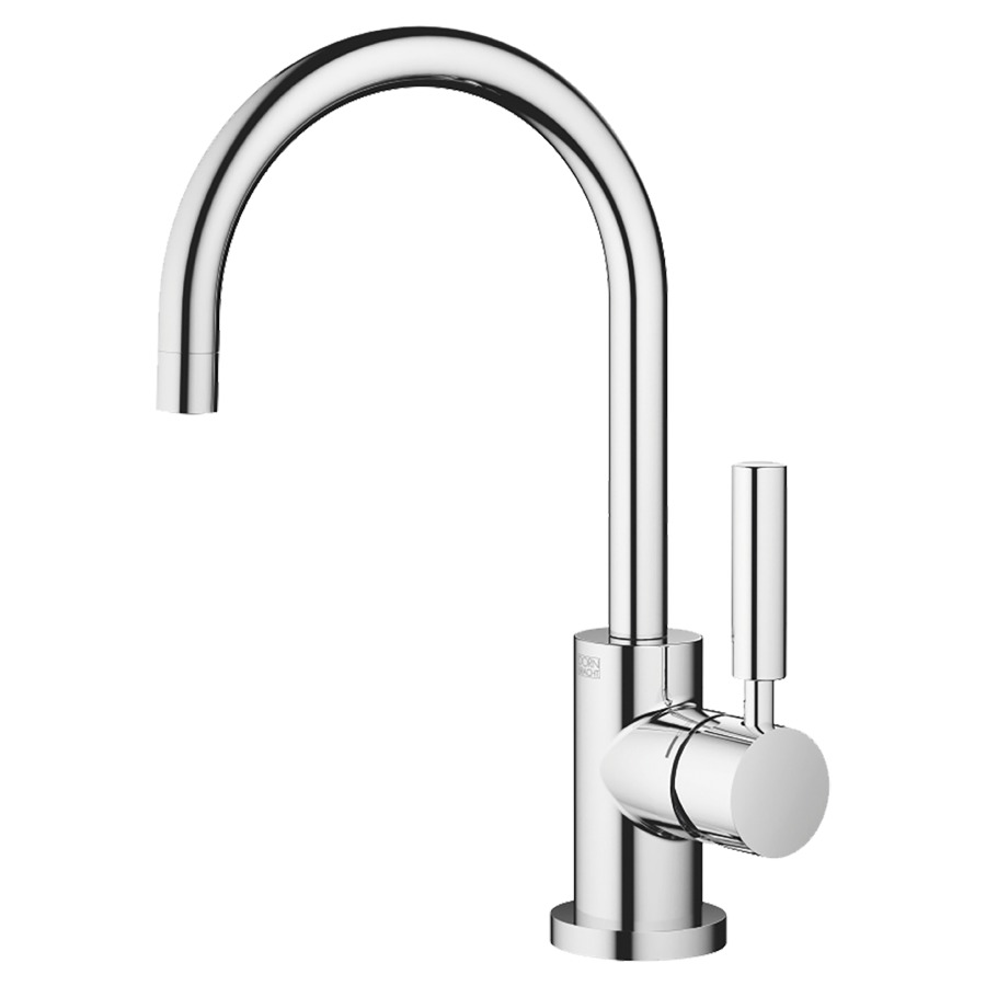 Mélangeur de lavabo TARA.
S 166 mm, goulot orientable
360°, avec soupape
d'écoulement