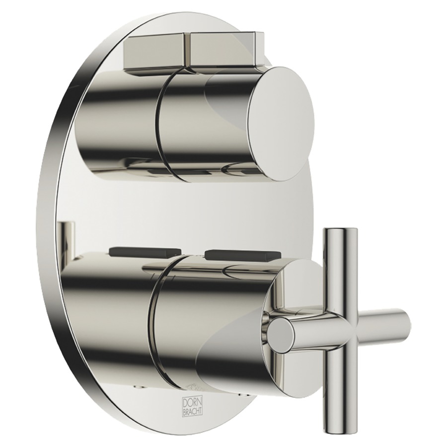 Thermostat-UP TARA.
Set de montage final
avec réglage de quantité
à 1 voie, plaque de recouvre-
ment D 150 mm, sans corps
à encastrer 751 018/019