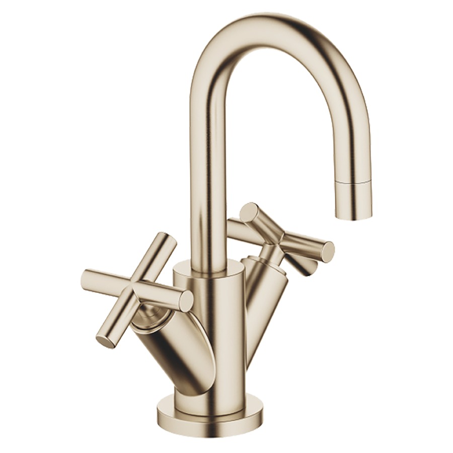 Batterie de lavabo TARA.
S 100 mm goulot orientable
vidage excentrique
groupe acoustique I