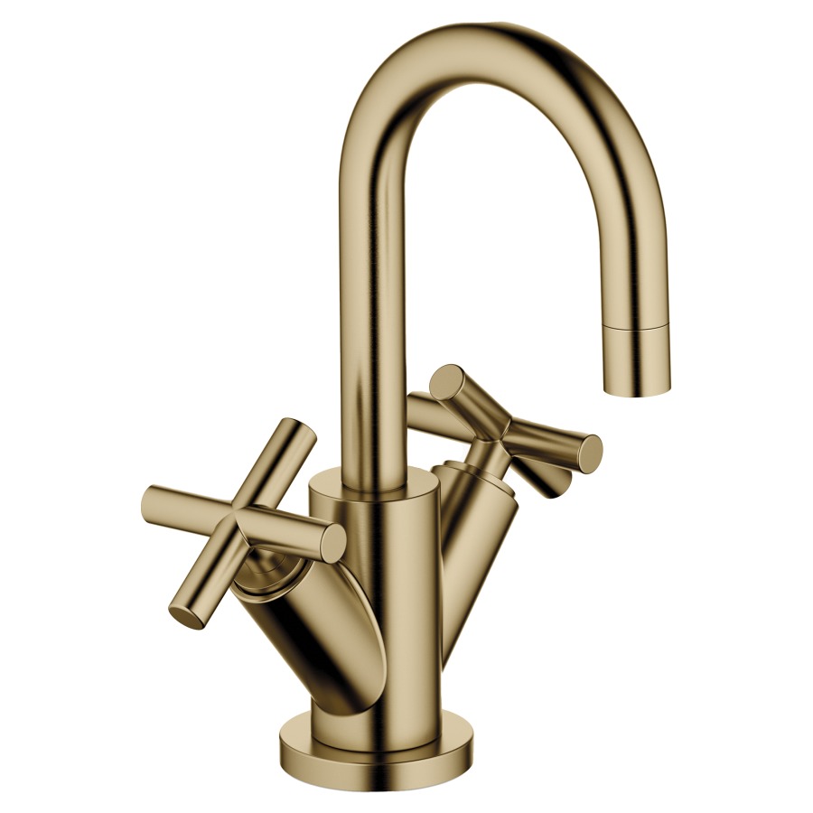 Batterie de lavabo TARA.
S 100 mm goulot orientable
vidage excentrique
groupe acoustique I