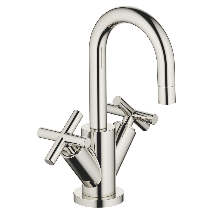 Batterie de lavabo TARA.
S 100 mm goulot orientable
vidage excentrique
groupe acoustique I