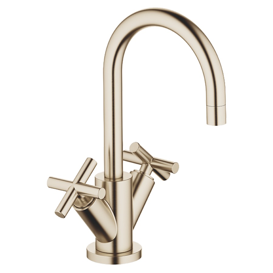 Batterie de lavabo TARA.
S 135 mm goulot orientable
vidage excentrique
groupe acoustique I
