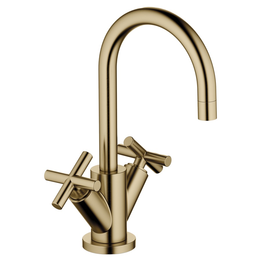 Batterie de lavabo TARA.
S 135 mm goulot orientable
vidage excentrique
groupe acoustique I