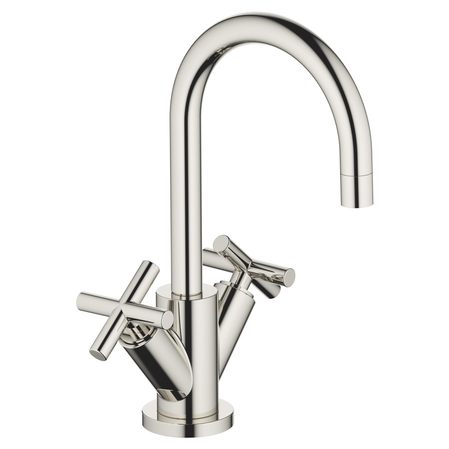 Batterie de lavabo TARA.
S 135 mm goulot orientable
vidage excentrique
groupe acoustique I