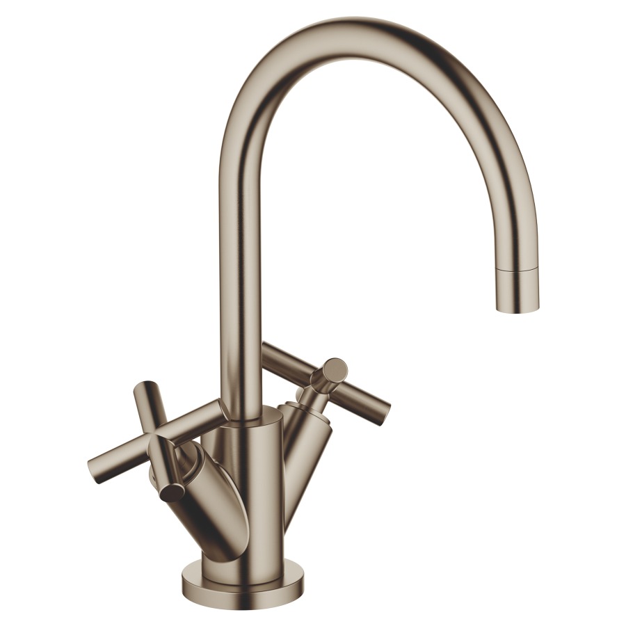 Batterie de lavabo TARA.
S 165 mm goulot orientable
vidage excentrique
groupe acoustique I