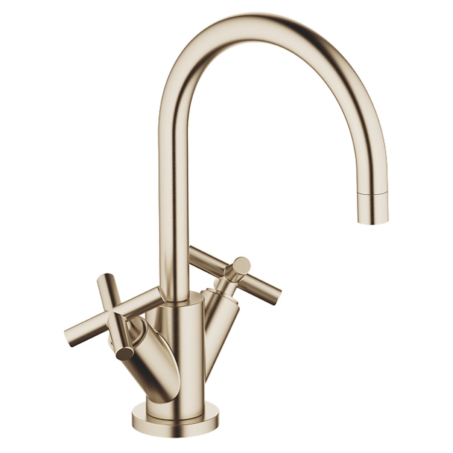 Batterie de lavabo TARA.
S 165 mm goulot orientable
vidage excentrique
groupe acoustique I