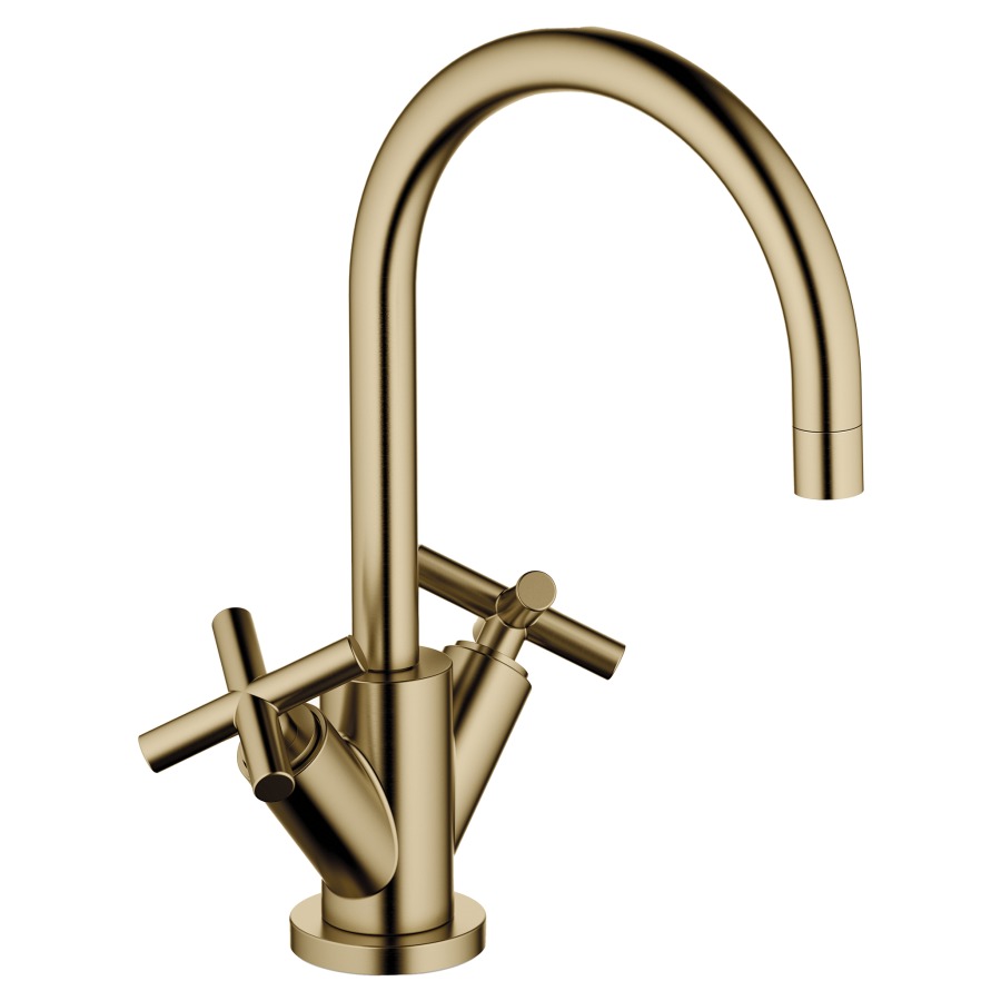 Batterie de lavabo TARA.
S 165 mm goulot orientable
vidage excentrique
groupe acoustique I