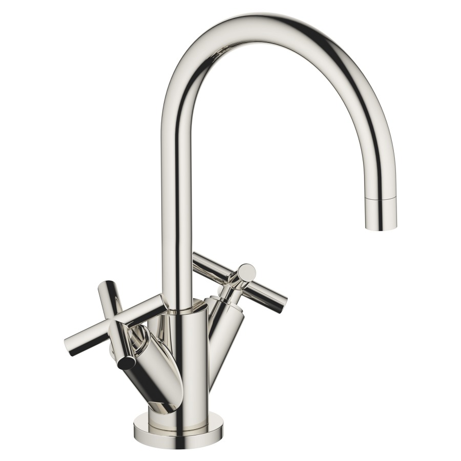 Batterie de lavabo TARA.
S 165 mm goulot orientable
vidage excentrique
groupe acoustique I