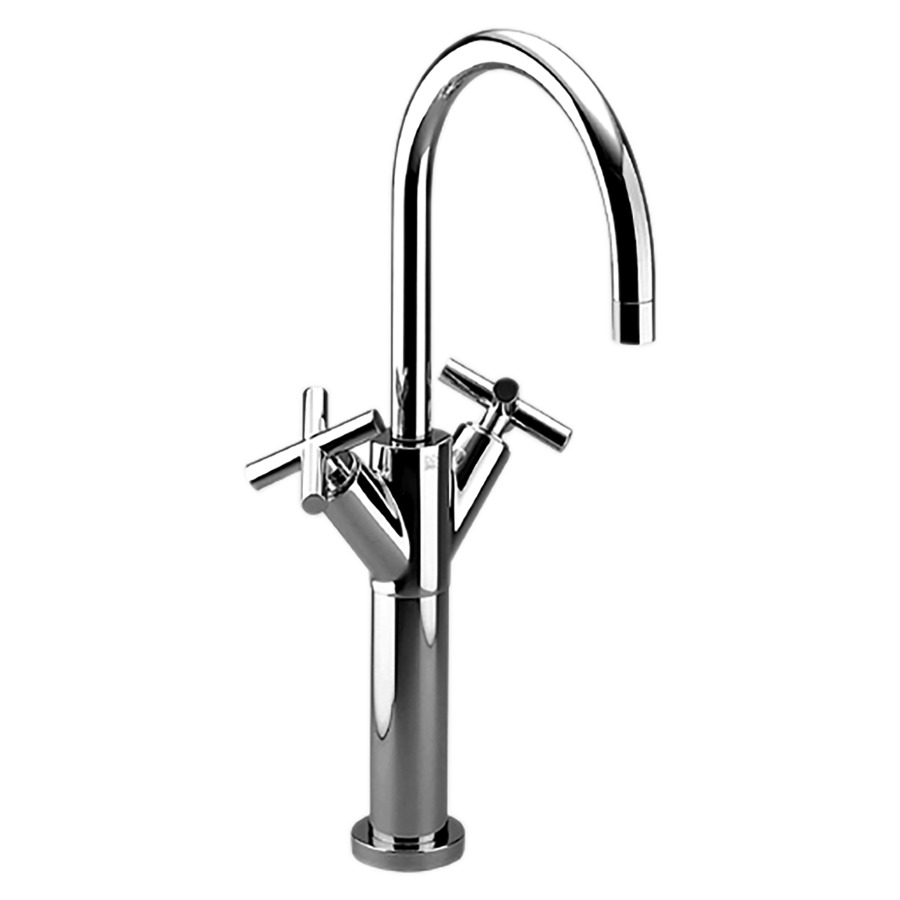 Batterie de lavabo TARA.
S 200 mm, goulot orientable
haute colonne
H jusqu'à aérateur 280 mm
H totale 425 mm, sans vidage
groupe acoustique I