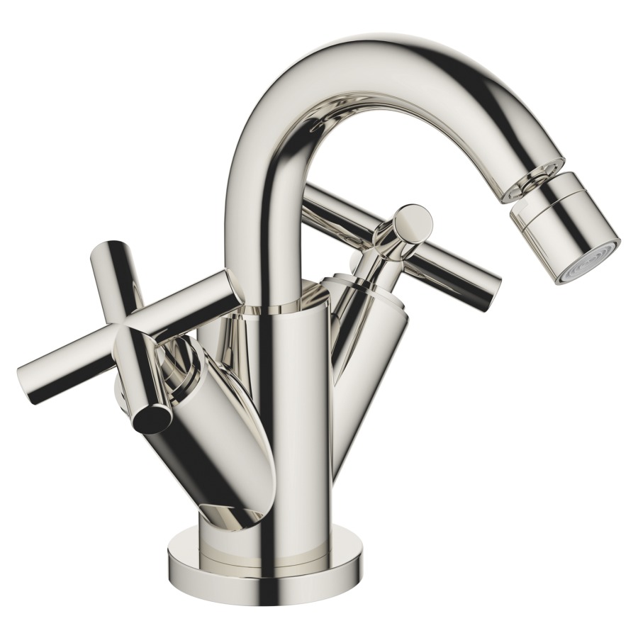 Batterie de bidet TARA.
S 110 mm, buse orientable
vidage excentrique
groupe acoustique I