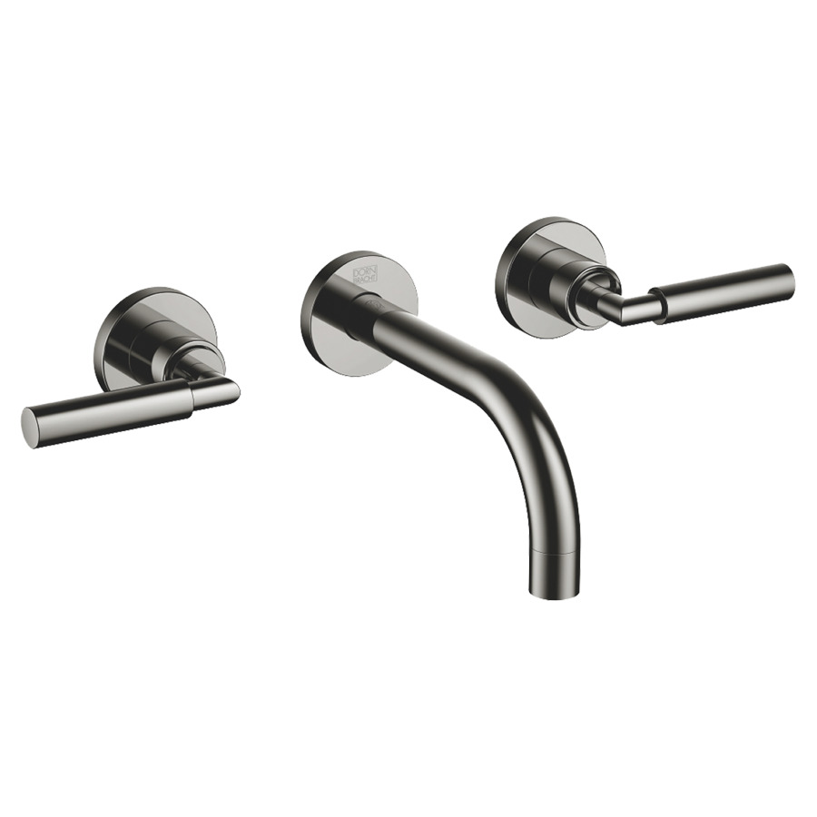 Batterie murale 3 trous TARA.
2 robinets latéraux 1/2"
poignées à levier
S 160 mm goulot fixe 1/2"
rosaces D 55 mm, sans corps
à encastrer 751 379/380
groupe acoustique I