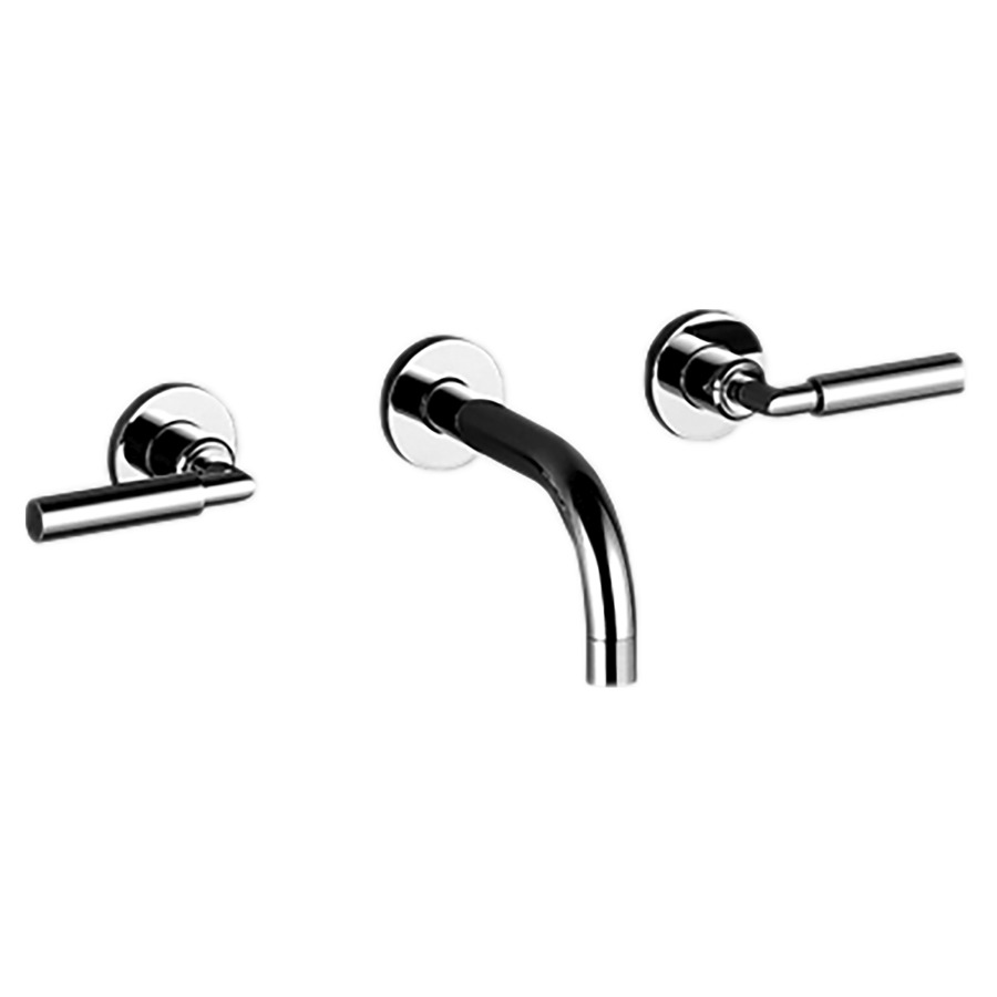 Batterie murale 3 trous TARA.
2 robinets latéraux 1/2"
poignées à levier
S 160 mm goulot fixe 1/2"
rosaces D 55 mm, sans corps
à encastrer 751 379/380
groupe acoustique I