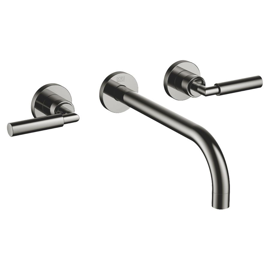 Batterie murale 3 trous TARA.
2 robinets latéraux 1/2"
poignées à levier
S 240 mm goulot fixe 1/2"
rosaces D 55 mm, sans corps
à encastrer 751 379/380
groupe acoustique I