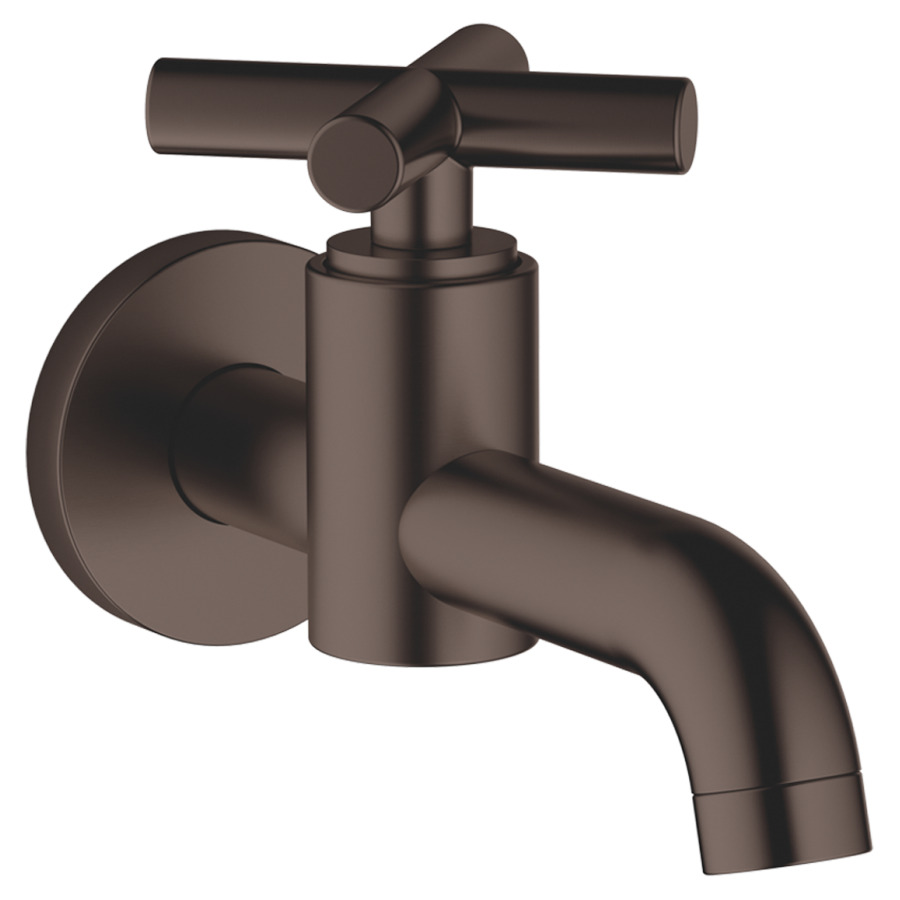 Robinet à bec TARA.
S 140 mm, 1/2", poignée
à croix, rosace D 55 mm
groupe acoustique II