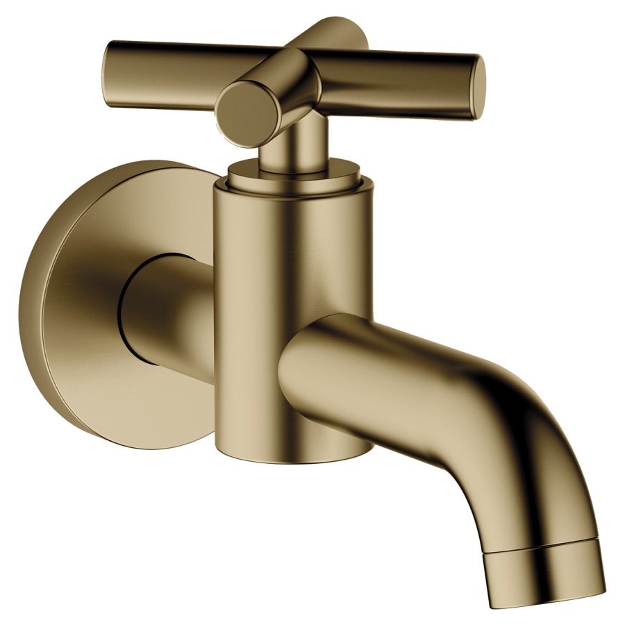 Robinet à bec TARA.
S 140 mm, 1/2", poignée
à croix, rosace D 55 mm
groupe acoustique II