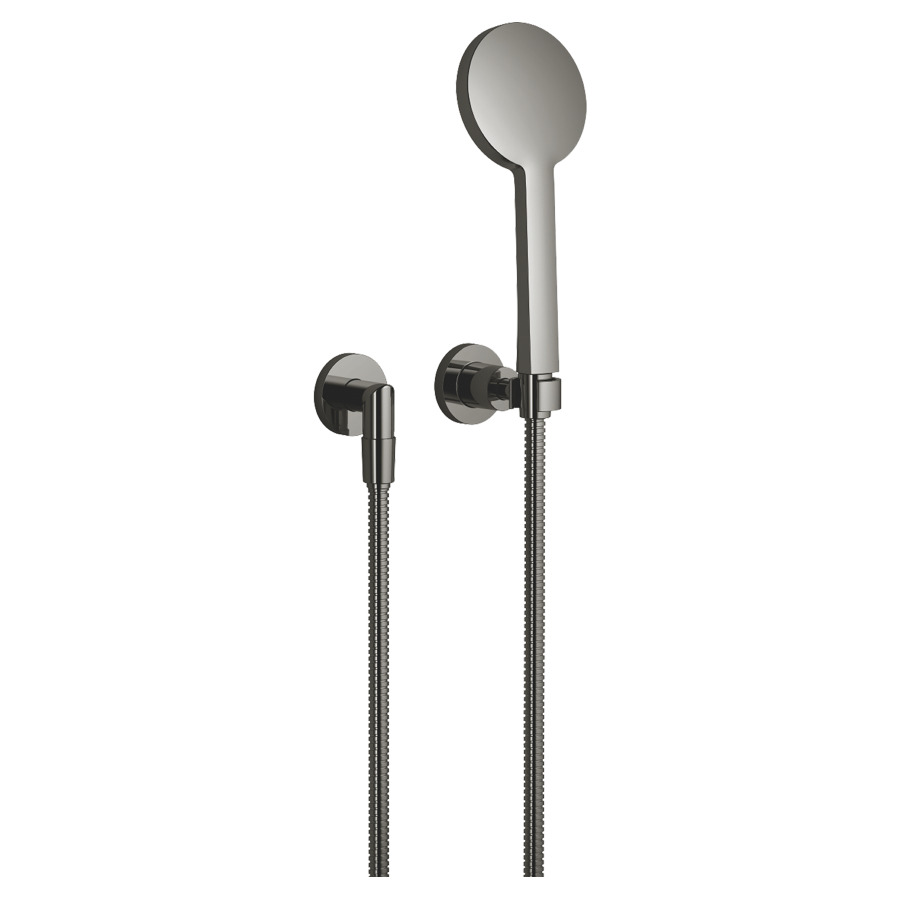 Garniture de douche TARA. avec
coude de raccordement 1/2"
tuyau de douche 125 mm
métallique, support
groupe acoustique I