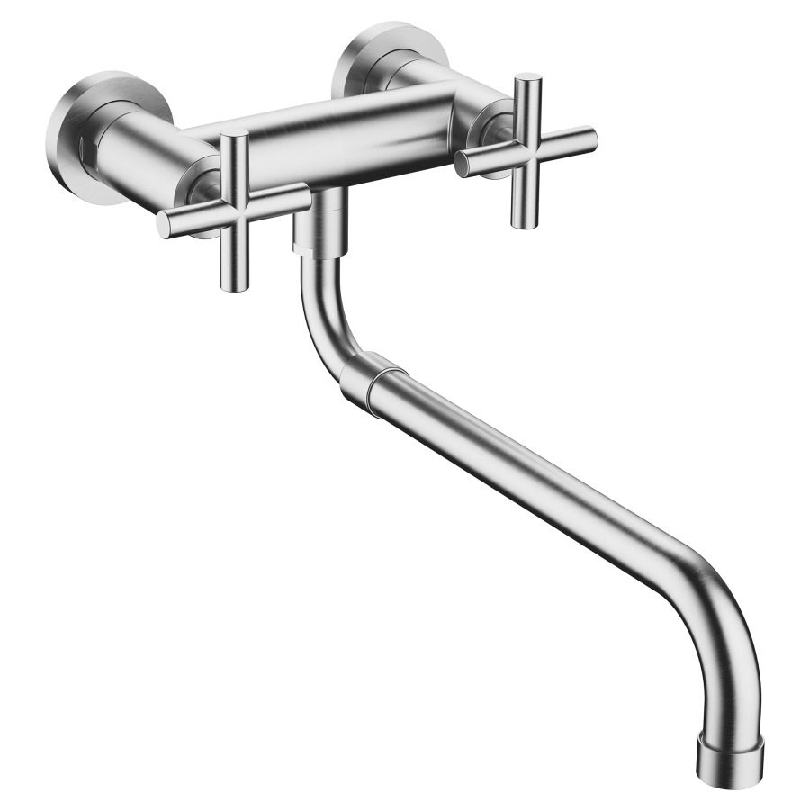 Wandbatterie TARA AP
AD 150 mm, Ausladung 365-545 mm
Schwenkauslauf unten ausziehbar
Durchflussmenge 8.3 (L/min)
S-Anschlüsse verdeckt 1/2" X 1/2"
Geräuschgruppe II