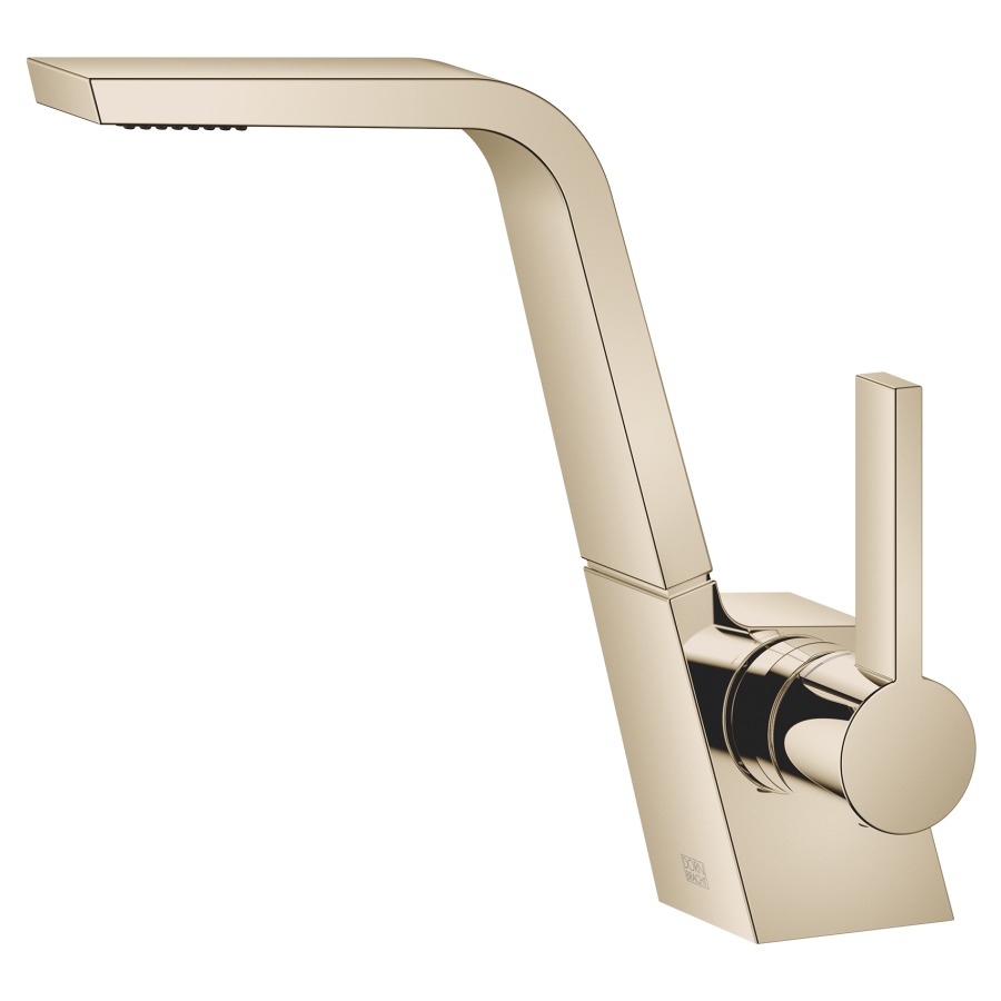 Mélangeur de lavabo CL.1
S 180 mm, goulot fixe
H jusqu'à aérateur 212 mm
sans vidage
groupe acoustique I
