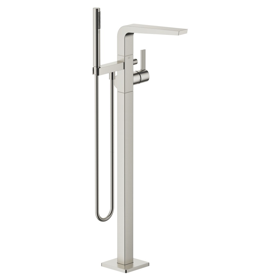 Bademischer CL.1
A 238 mm, Auslauf fest
H bis Luftsprudler 852-922 mm
mit Standrohr für freistehende
Montage, Umstellventil
Stabhandbrause Antikalksystem
Schlauch 125 cm