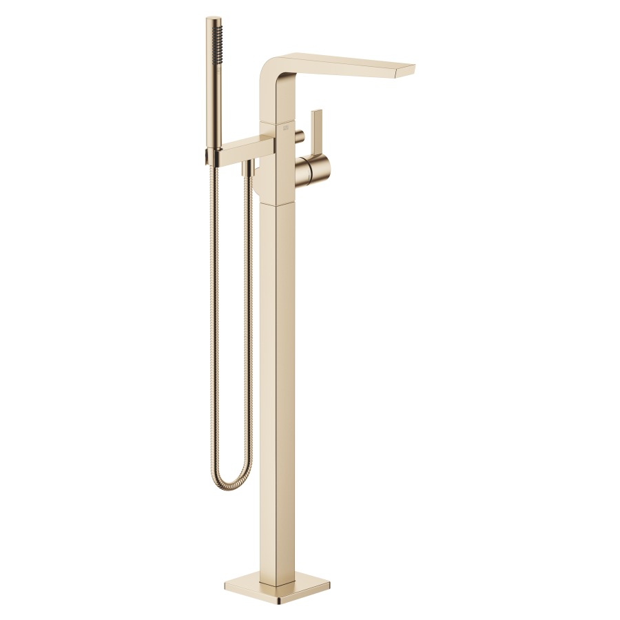 Bademischer CL.1
A 238 mm, Auslauf fest
H bis Luftsprudler 852-922 mm
mit Standrohr für freistehende
Montage, Umstellventil
Stabhandbrause Antikalksystem
Schlauch 125 cm