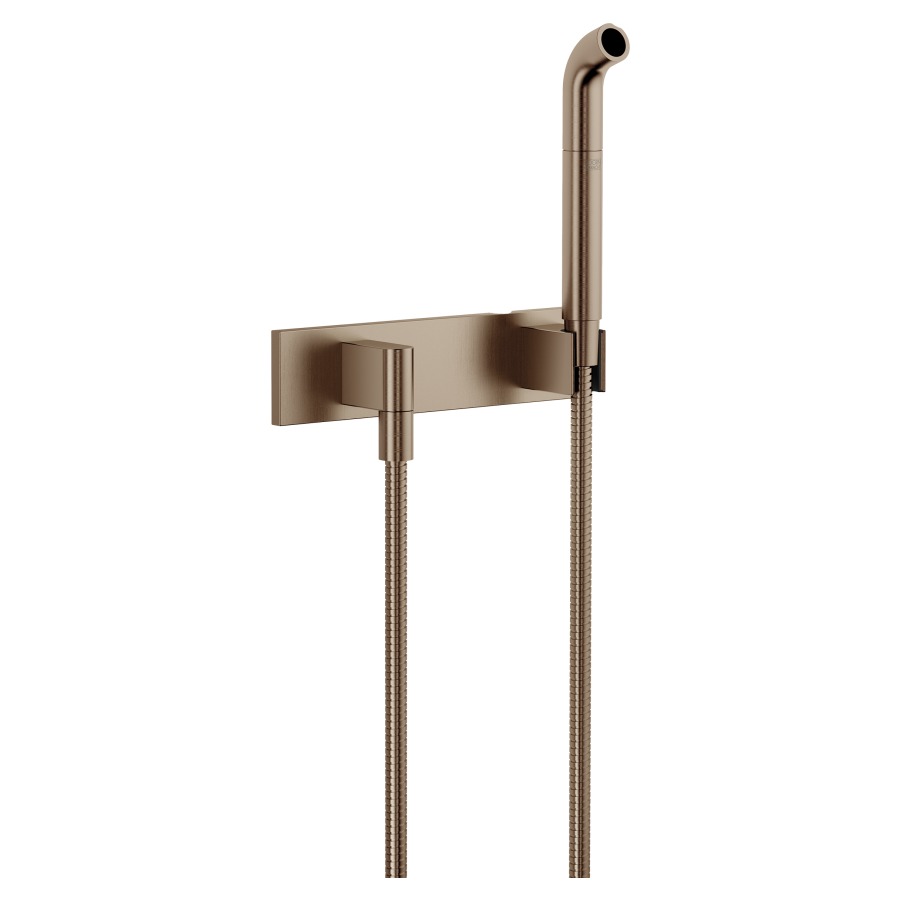 Garniture de douche MEM
tube pour jet d'eau
tuyau de douche 125 cm, coude
de raccordement 1/2", plaque
de recouvrement 240 x 60 mm
groupe acoustique U