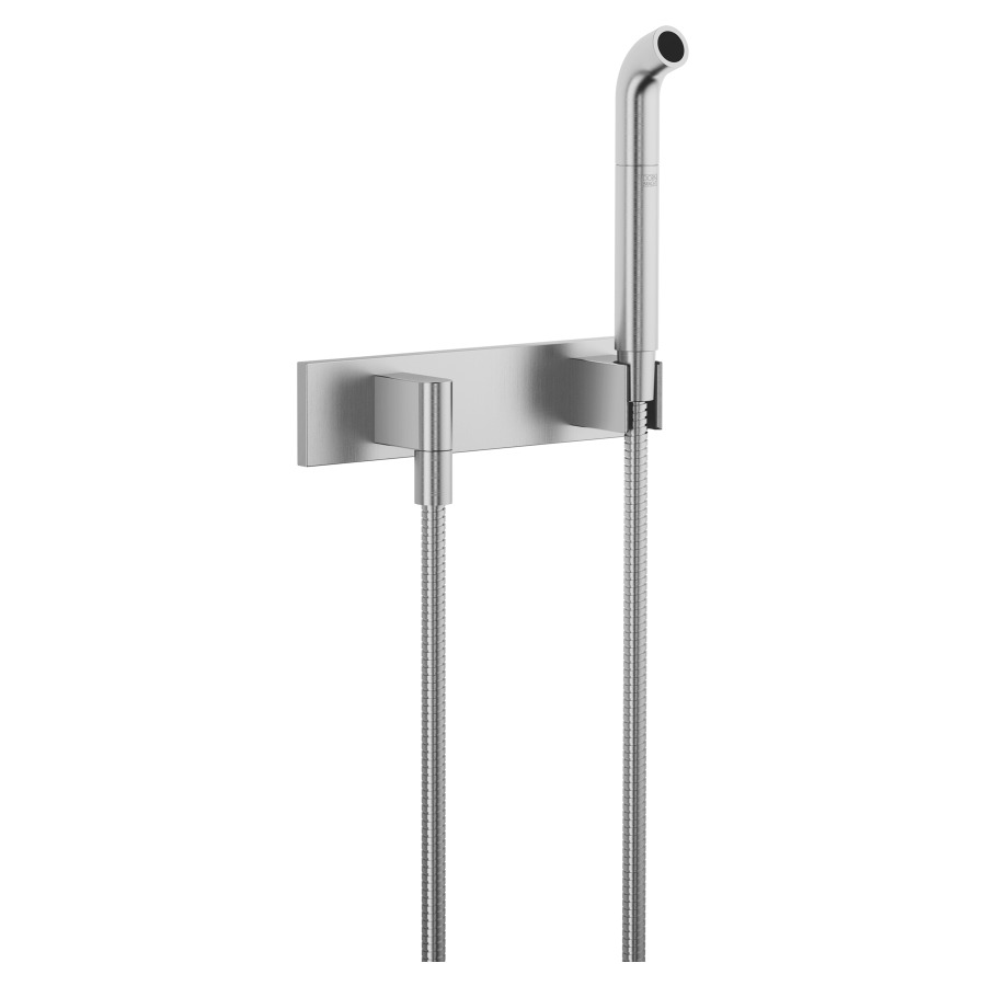 Garniture de douche MEM
tube pour jet d'eau
tuyau de douche 125 cm, coude
de raccordement 1/2", plaque
de recouvrement 240 x 60 mm
groupe acoustique U