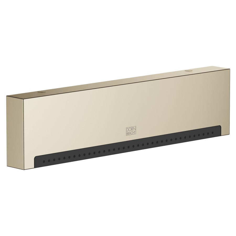 Douche murale DEQUE/MEM/
SYMETRICS WaterFall Pearl-
stream 1/2", S 22 mm, brise-
jet avec 36 jets individuels
216 x 10 mm
plaque 240 x 60 mm
montage avec raccordement
rapide, débit 9,5 l/min
groupe acoustique II
