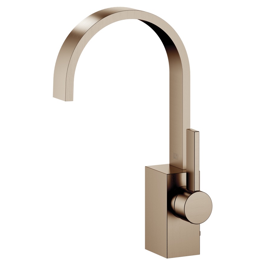 Mélangeur de lavabo MEM
S 165 mm, goulot fixe
socle 105 x 58 x 46 mm
vidage excentrique
groupe acoustique I
