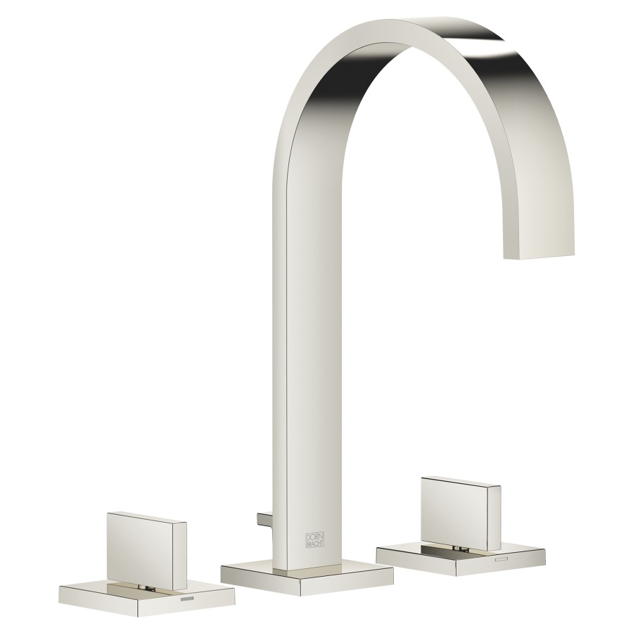 Batterie lavabo à 3 trous MEM
S 165 mm, goulot fixe
rosaces séparées 60 x 60 mm
vidage excentrique
groupe acoustique I