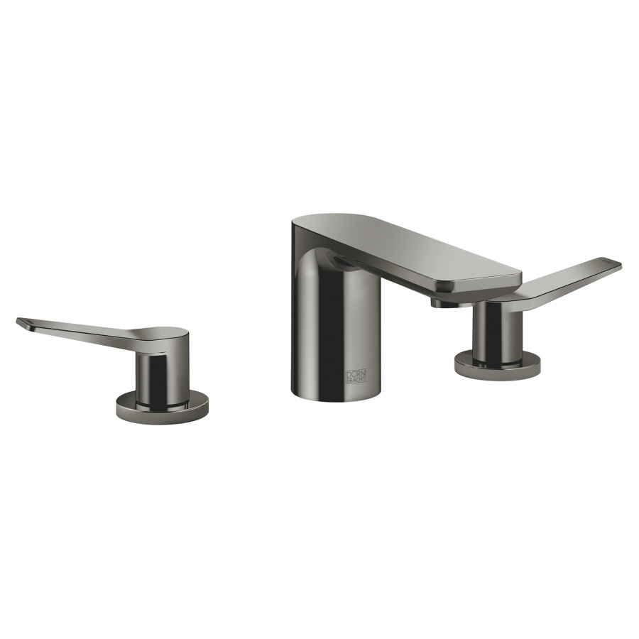 Batterie lavabo à 3 trous
LISSÉ
S 130 mm, goulot fixe, rosaces
séparées D 48 mm, avec vidage