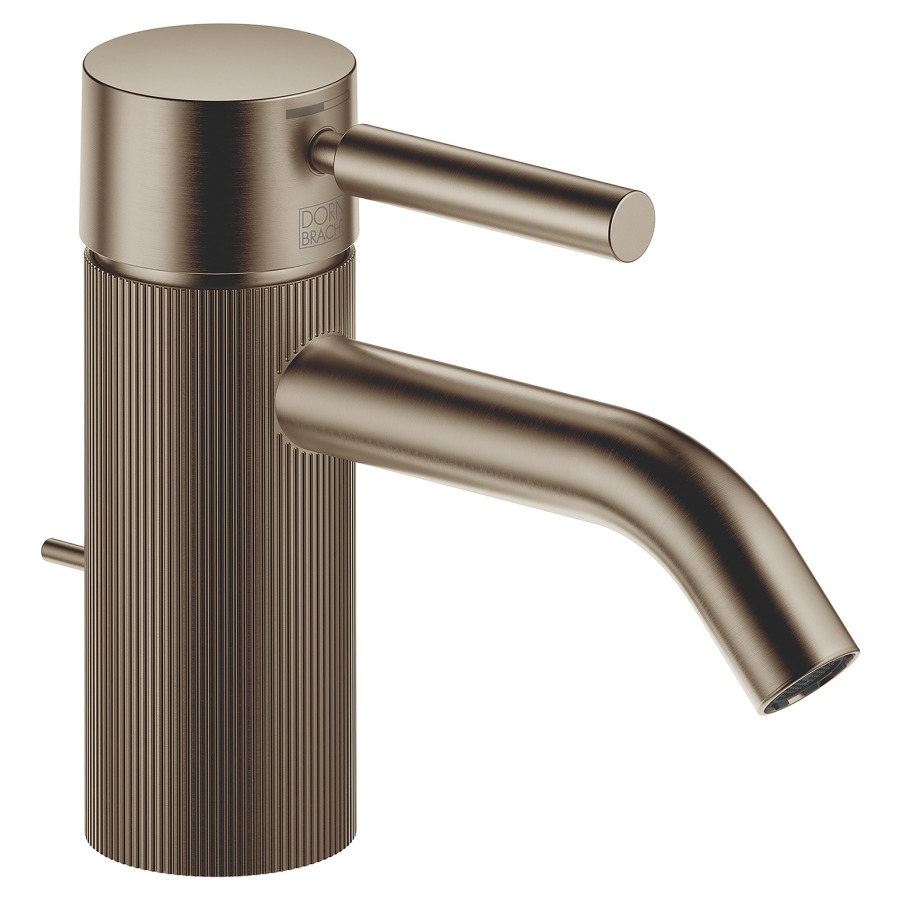 Mélangeur de lavabo META
S 125 mm, goulot fixe
vidage excentrique, avec une
structure linéaire