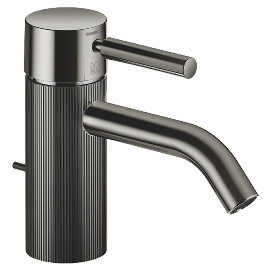 Mélangeur de lavabo META
S 125 mm, goulot fixe
vidage excentrique, avec une
structure linéaire