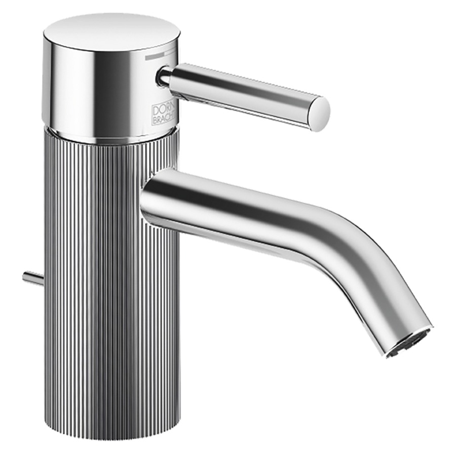 Mélangeur de lavabo META
S 125 mm, goulot fixe
vidage excentrique, avec une
structure linéaire
