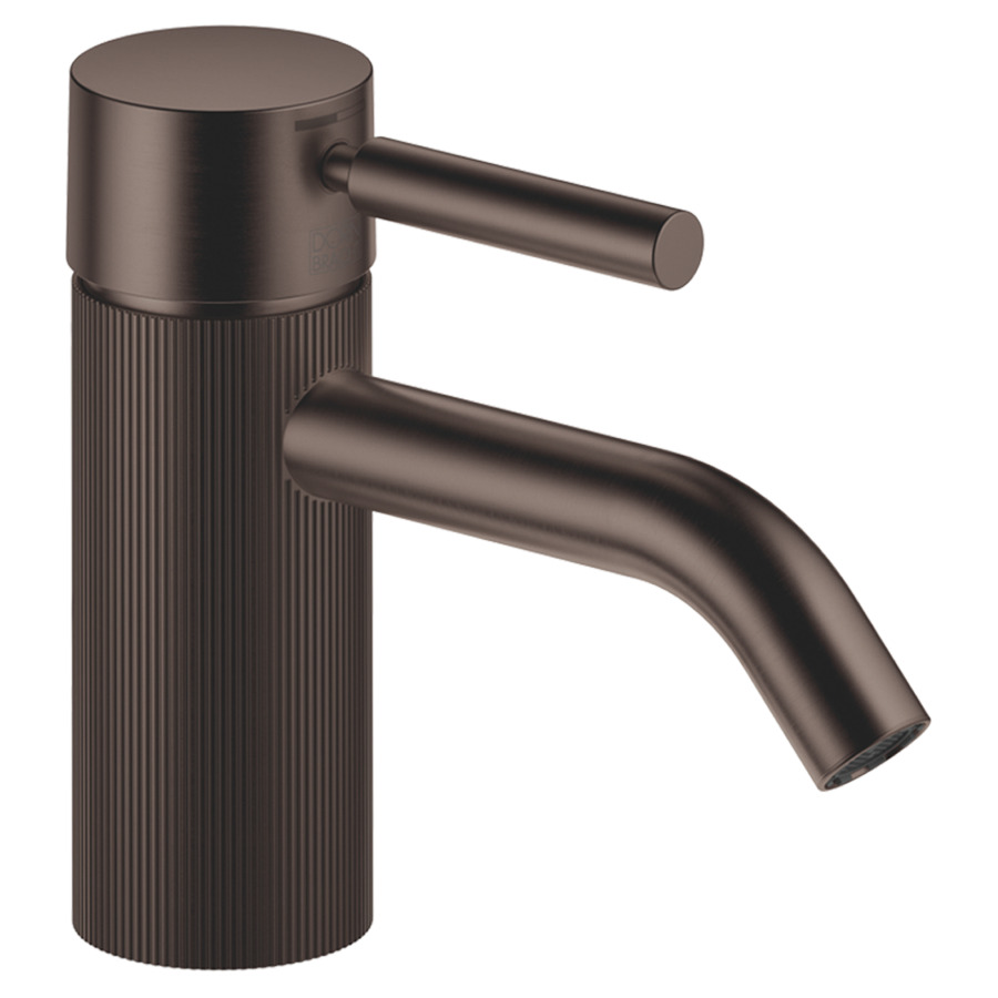 Mélangeur de lavabo META
S 125 mm, goulot fixe
sans vidage, avec une
structure linéaire