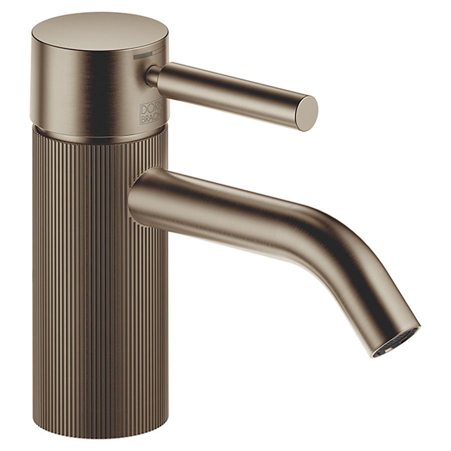 Mélangeur de lavabo META
S 125 mm, goulot fixe
sans vidage, avec une
structure linéaire