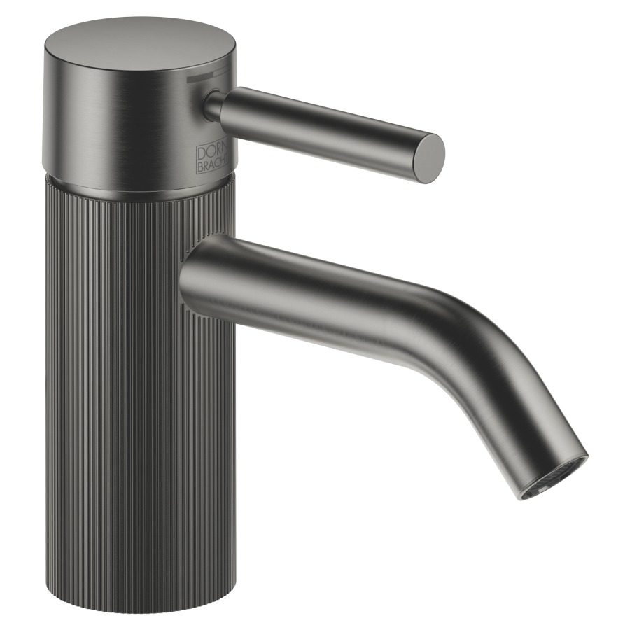 Mélangeur de lavabo META
S 125 mm, goulot fixe
sans vidage, avec une
structure linéaire