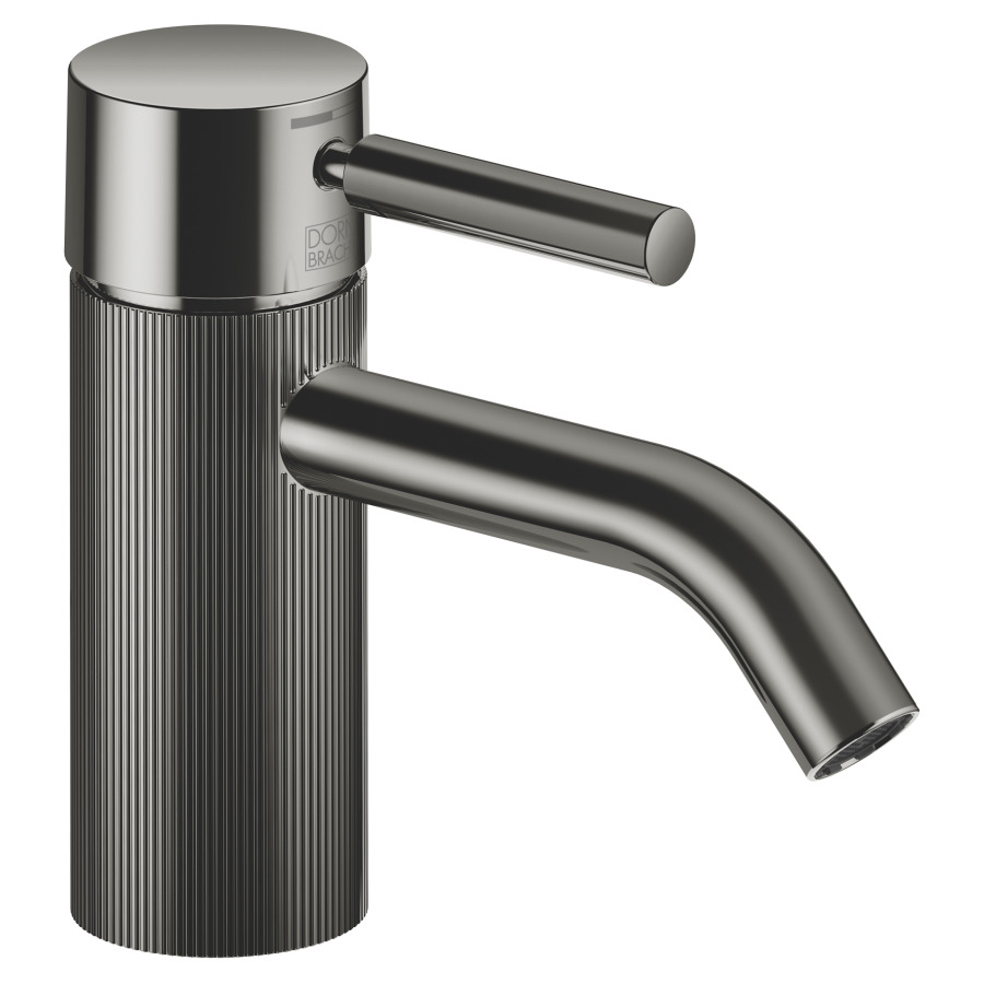 Mélangeur de lavabo META
S 125 mm, goulot fixe
sans vidage, avec une
structure linéaire