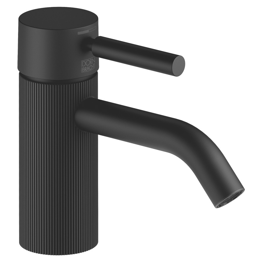 Mélangeur de lavabo META
S 125 mm, goulot fixe
sans vidage, avec une
structure linéaire