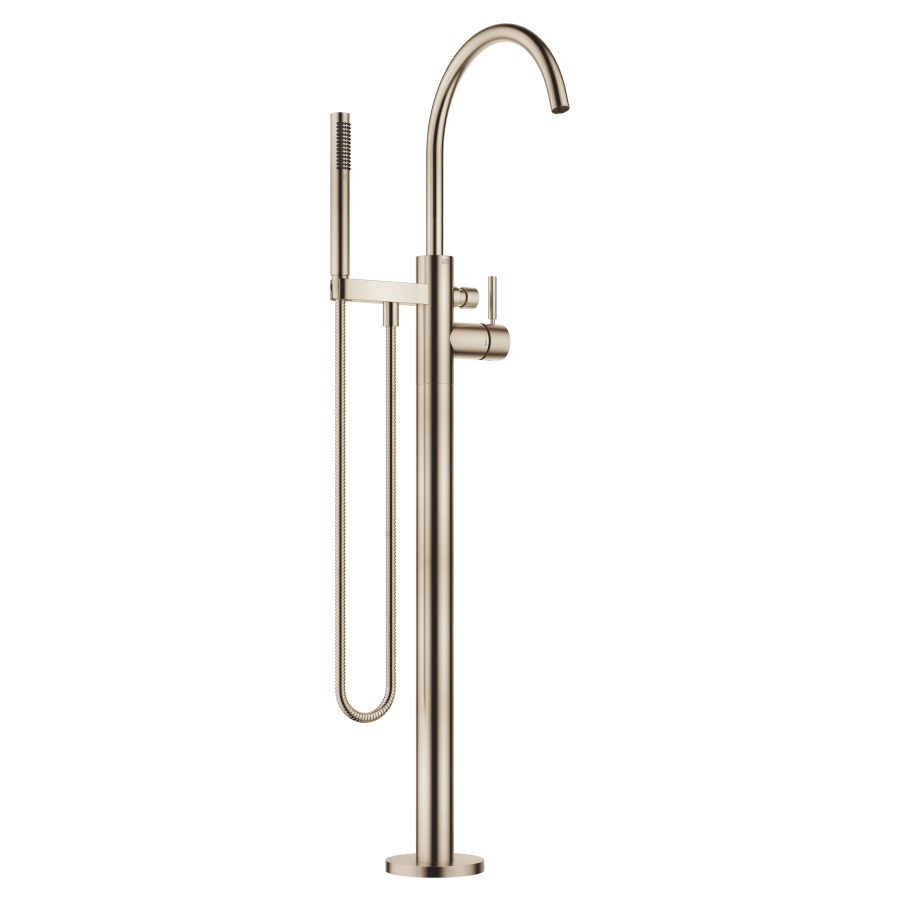 Mélangeur de bain META
S 281 mm, goulot orientable
360°, H jusqu'à aérateur
899-969 mm, avec colonne pour
montage à pose libre
inverseur, douche à main bâton
système anticalcaire, tuyau
125 cm, support, sans corps à
encastrer 751 035
groupe acoustique II