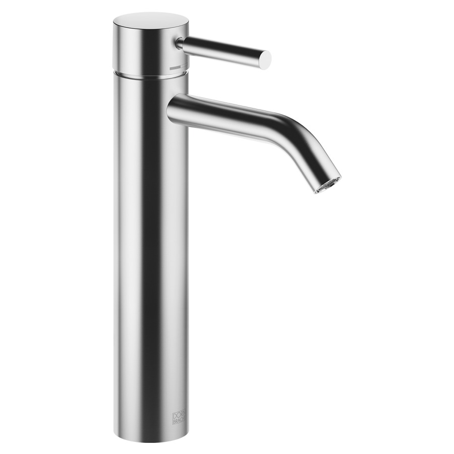 Mélangeur de lavabo META
S 135 mm, goulot fixe
haute colonne
H jusqu'à aérateur 219 mm
H totale 300 mm
sans vidage
groupe acoustique I