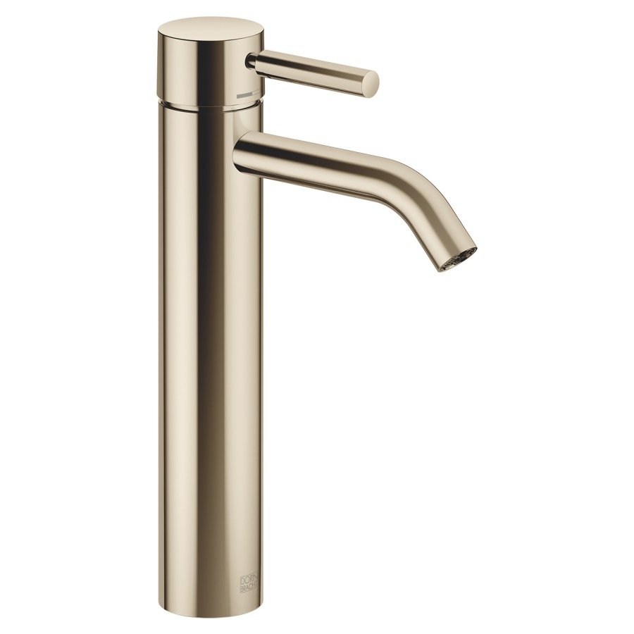Mélangeur de lavabo META
S 135 mm, goulot fixe
haute colonne
H jusqu'à aérateur 219 mm
H totale 300 mm
sans vidage
groupe acoustique I