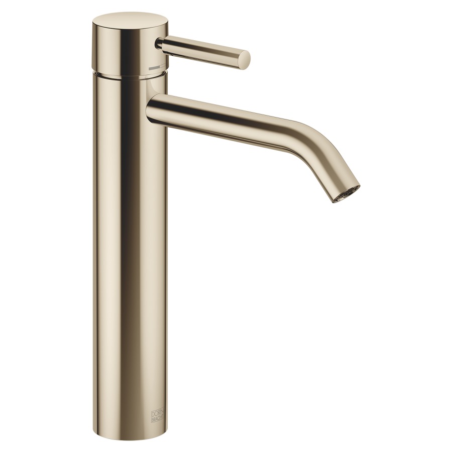 Mélangeur de lavabo META
S 165 mm, goulot fixe
haute colonne
H jusqu'à aérateur 219 mm
H totale 300 mm
sans vidage
groupe acoustique I