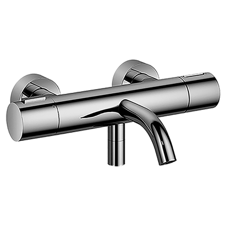 Mélangeur de bain META
thermostat, E 150 mm
S 210 mm, 1/2" raccords
sans garniture de douche
groupe acoustique II