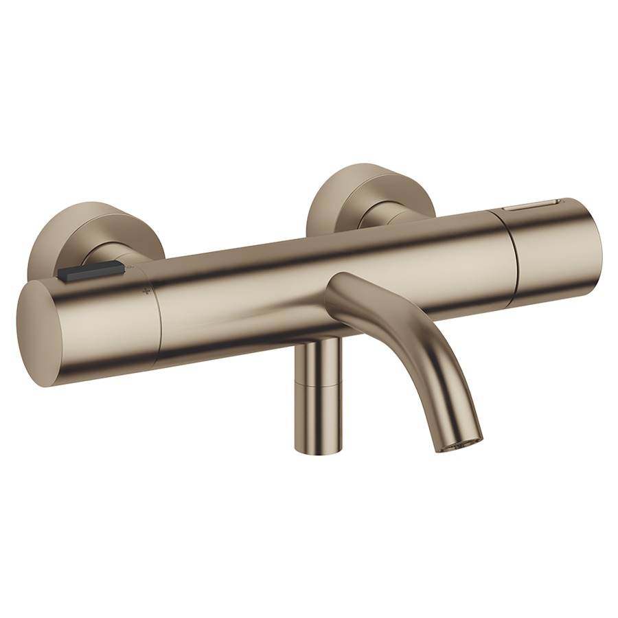 Mélangeur de bain META
thermostat, E 150 mm
S 210 mm, 1/2" raccords
sans garniture de douche
groupe acoustique II