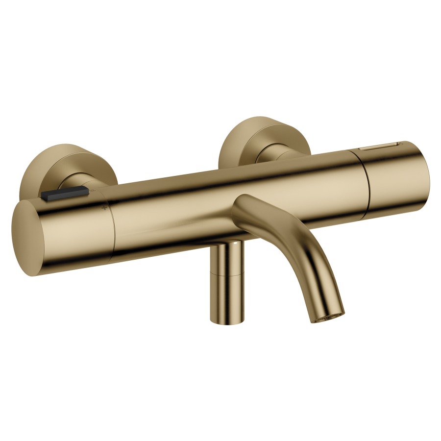 Mélangeur de bain META
thermostat, E 150 mm
S 210 mm, 1/2" raccords
sans garniture de douche
groupe acoustique II