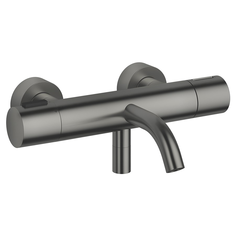 Mélangeur de bain META
thermostat, E 150 mm
S 210 mm, 1/2" raccords
sans garniture de douche
groupe acoustique II