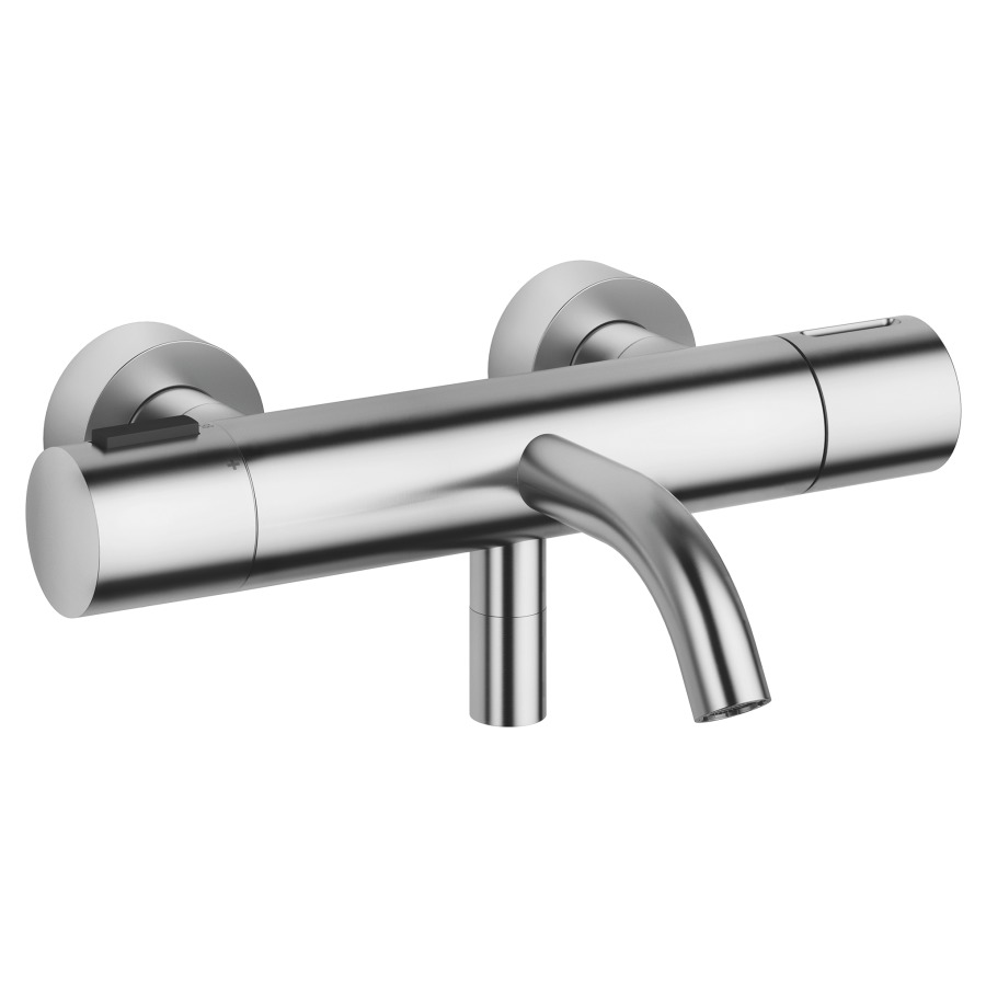 Mélangeur de bain META
thermostat, E 150 mm
S 210 mm, 1/2" raccords
sans garniture de douche
groupe acoustique II