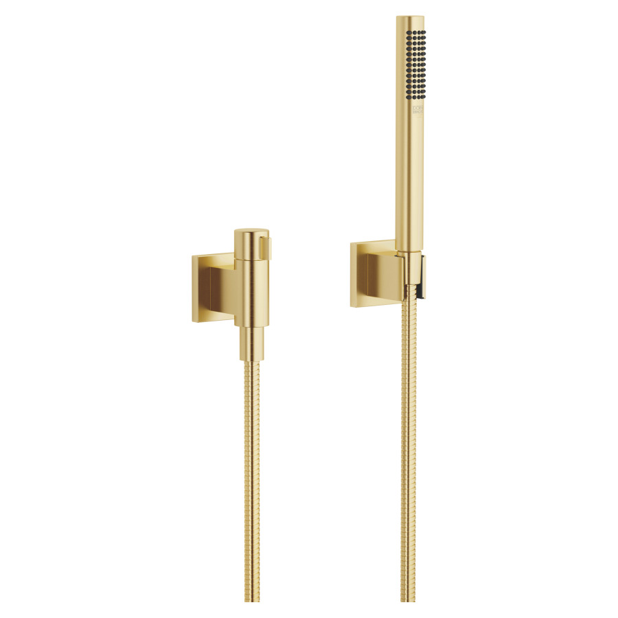 Garniture de douche SYMETRICS
robinet de réglage et d'arrêt
1/2", douche à main bâton
système anticalcaire
tuyau de douche 125 cm support
groupe acoustique NT