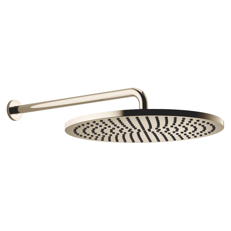 Wandbrause DORNBRACHT
A 450 mm, D 400 mm, 1/2"
Antikalk-System
Rosette D 60 mm
Durchflussmenge 14 l/min