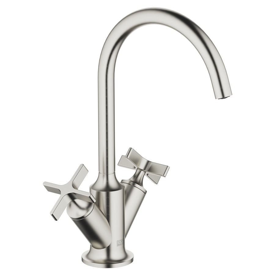 Batterie de lavabo VAIA
S 167 mm, goulot orientable
360°, H jusqu'à aératuer
221 mm, vidage excentrique
débit 5,7 l/min.
groupe acoustique I